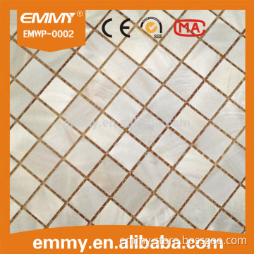 popular square pure white mother of pearl shell mosaic wall tiles